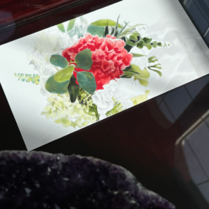 Flower Bunch 6x11 Art Print + Bookmark! - Image 2